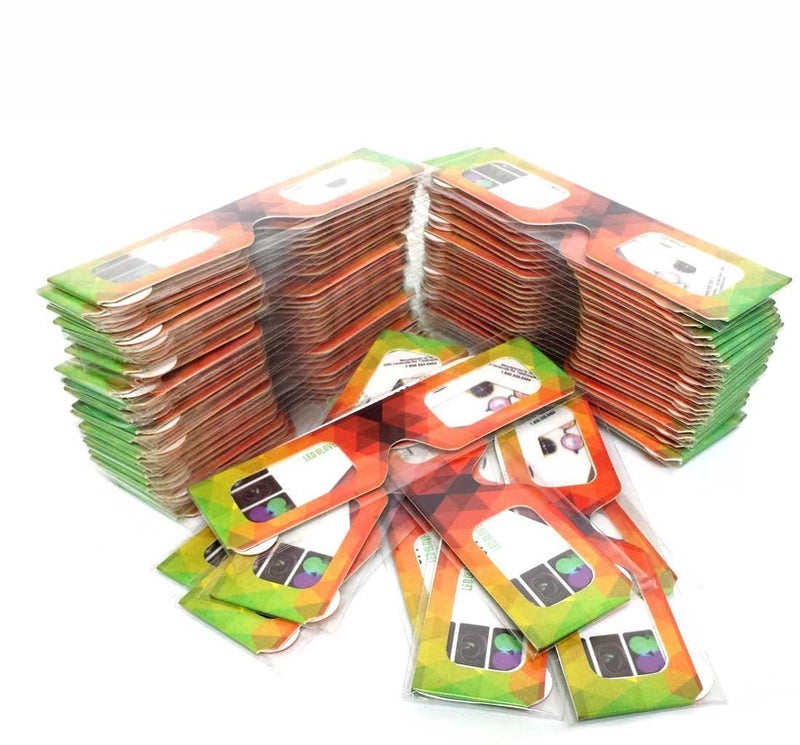 GloFX Paper Cardboard Diffraction Glasses - Geometric Rainbow - 100 Pack Firework Party Glasses Bulk - Image 3